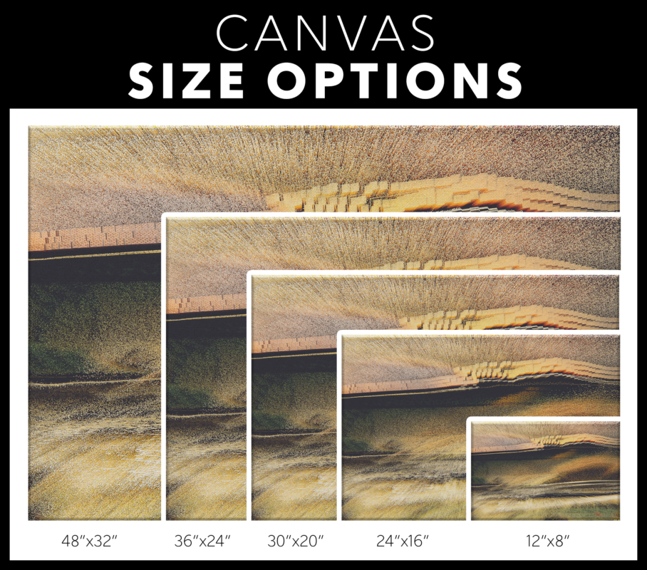 Different sizes of canvases